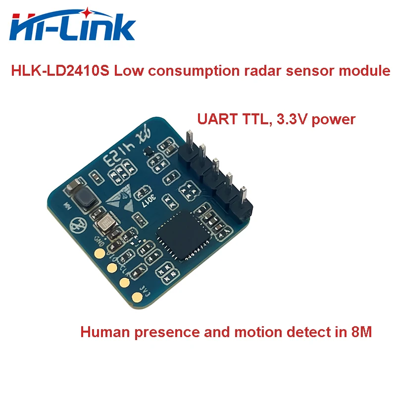 Módulo de Sensor de Radar de detección de respiración, HLK-LD2410S TTL, 3,3 V, UART, 24G, envío gratis