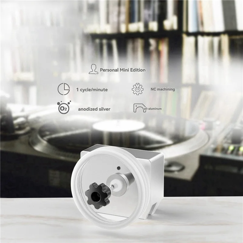 

New-6L Ultrasonic Vinyl Record Washer With Bracket Vinyl Rotating Cleaner For Wash 7-12 Inch LP EP Discs 1 RPM/MIN