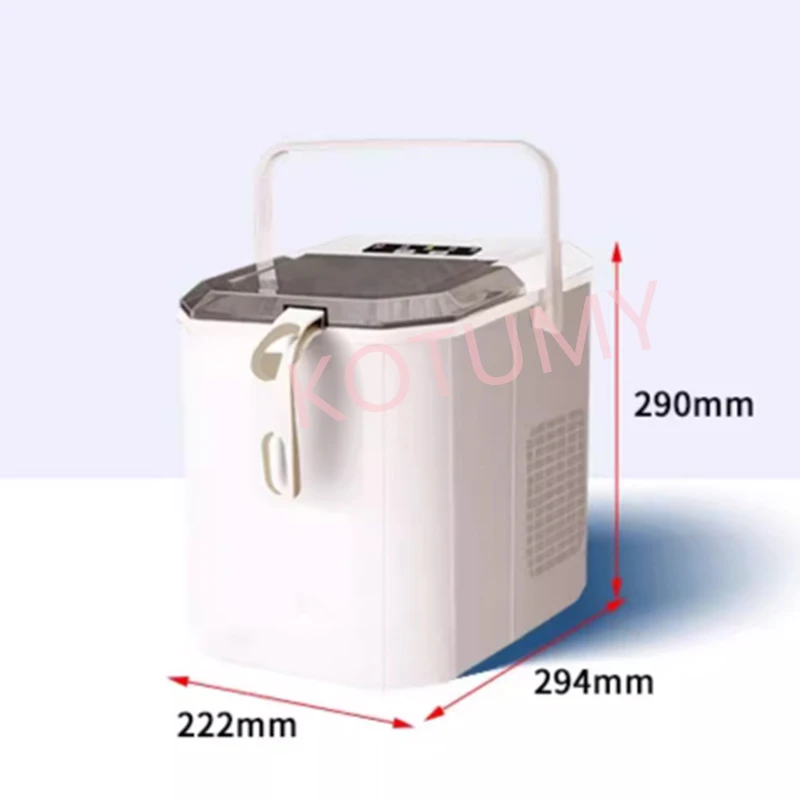 Ice Maker Outdoor 15KG Small Dormitory Student Intelligent Mini Automatic Low Power Ice Maker 220V