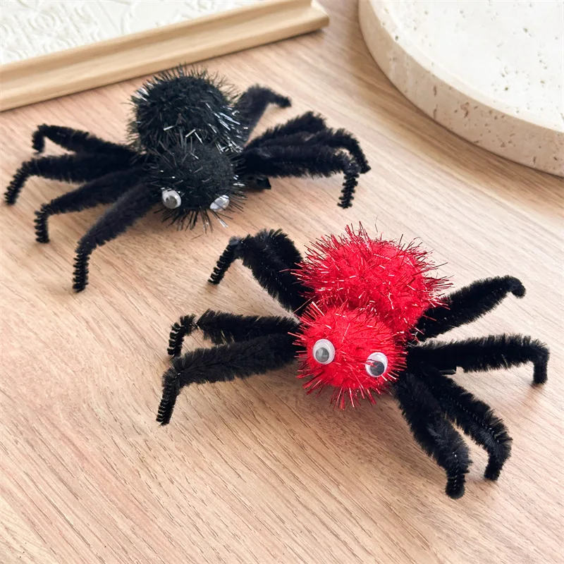Halloween Christmas Spider Barrettes Realistic Alligator Clips Women Girls Festive Hair Pins