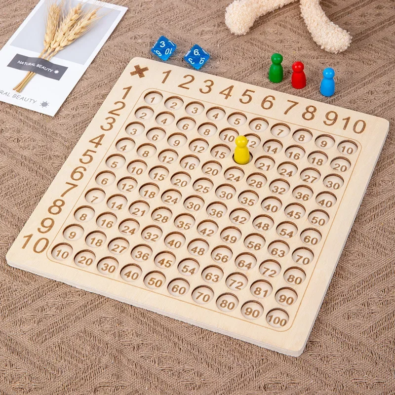 Montessori pädagogische Holz spielzeug für Babys 99 Multi pli kation Addition Tisch Vorschule Mathematik Arithmetik Lehrmittel Geschenke