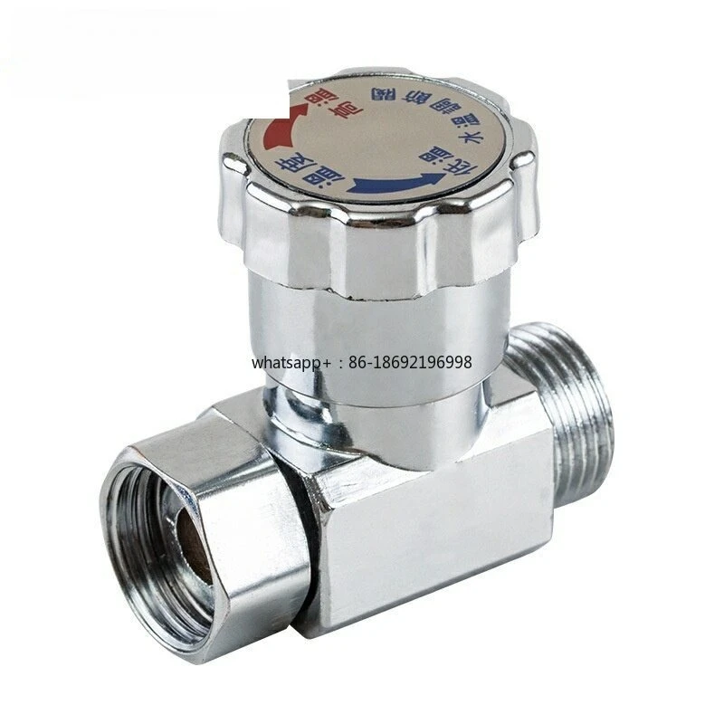 Temperature Control Switch, Flow Control Valve, Water Temperature Adjustment 4-point Interface, All Copper Material