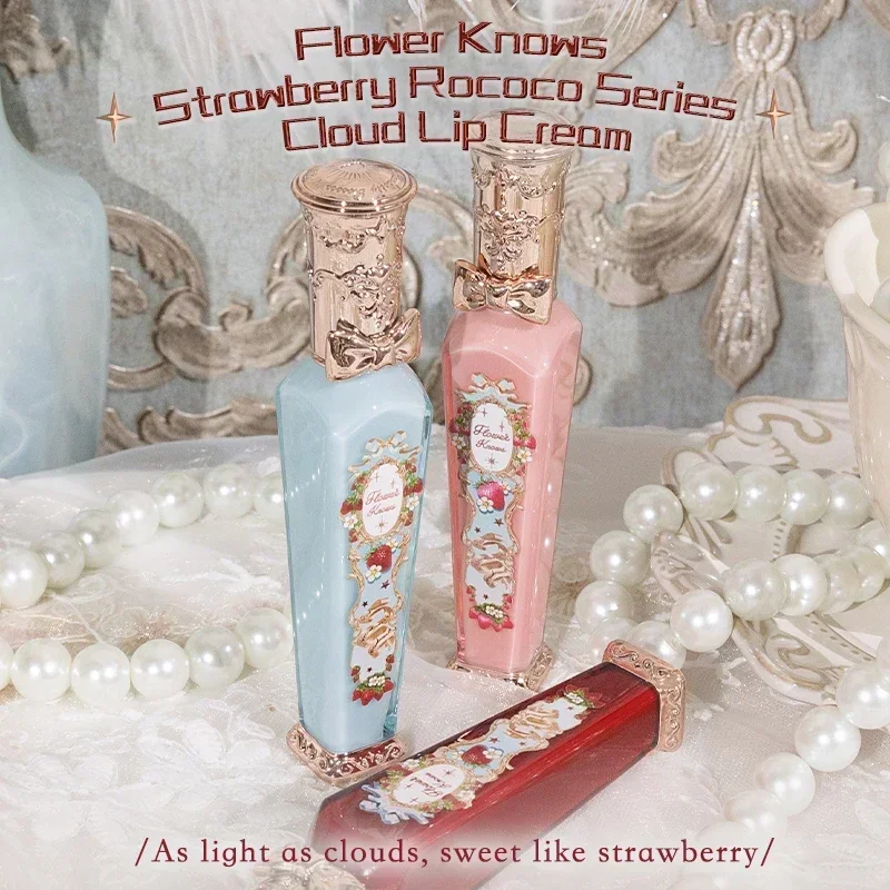 

Flower Knows Strawberry Rococo Series Cloud Lip Cream Lipsticks 3.5g