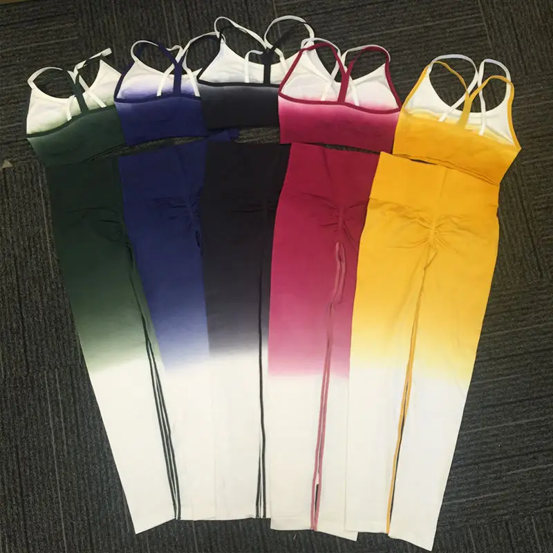 

PASUXI Fitness Yoga Wear Running Suit Shockproof High Waist Lift Seamless Yoga Set Quickly Dry Woman Breathable Sportswear