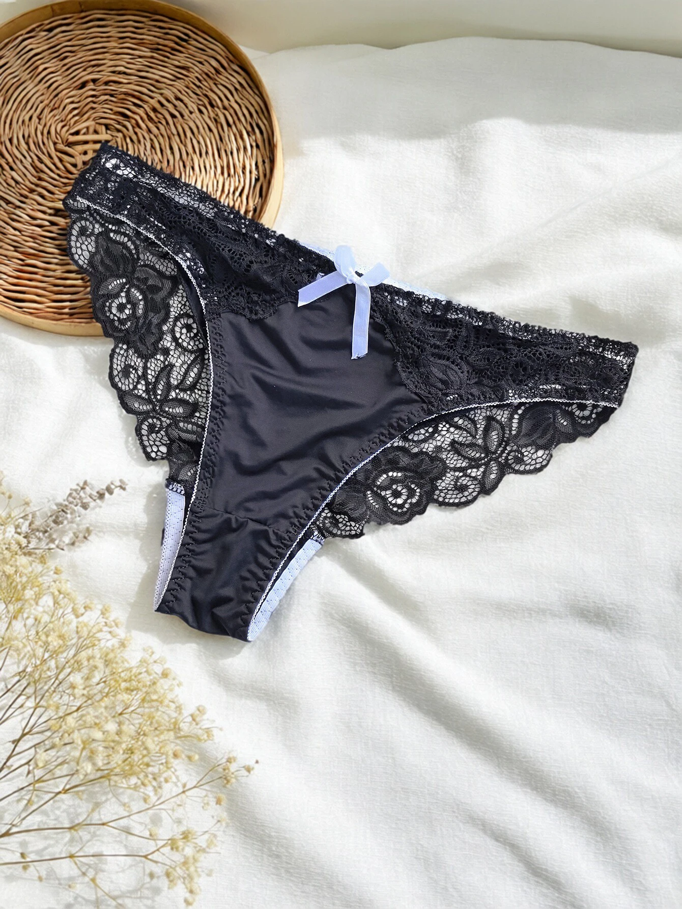 #48 Trending Womens Lace Trim Comfort Panties Right Now
