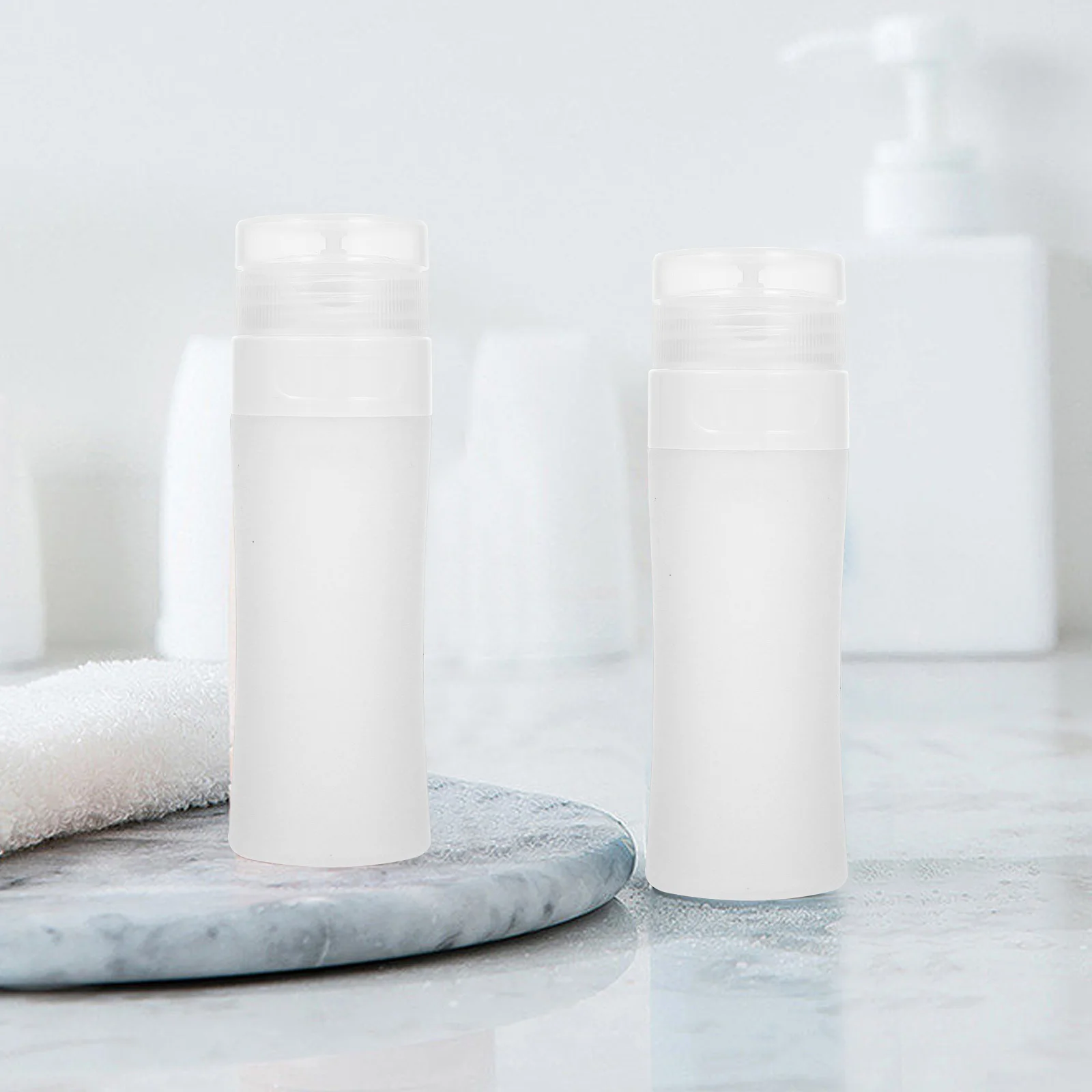 زجاجة تخزين الشامبو، حاوية لوشن صغيرة للسفر، موزع محمول لمستلزمات التجميل، زجاجات فارغة قابلة لإعادة الملء