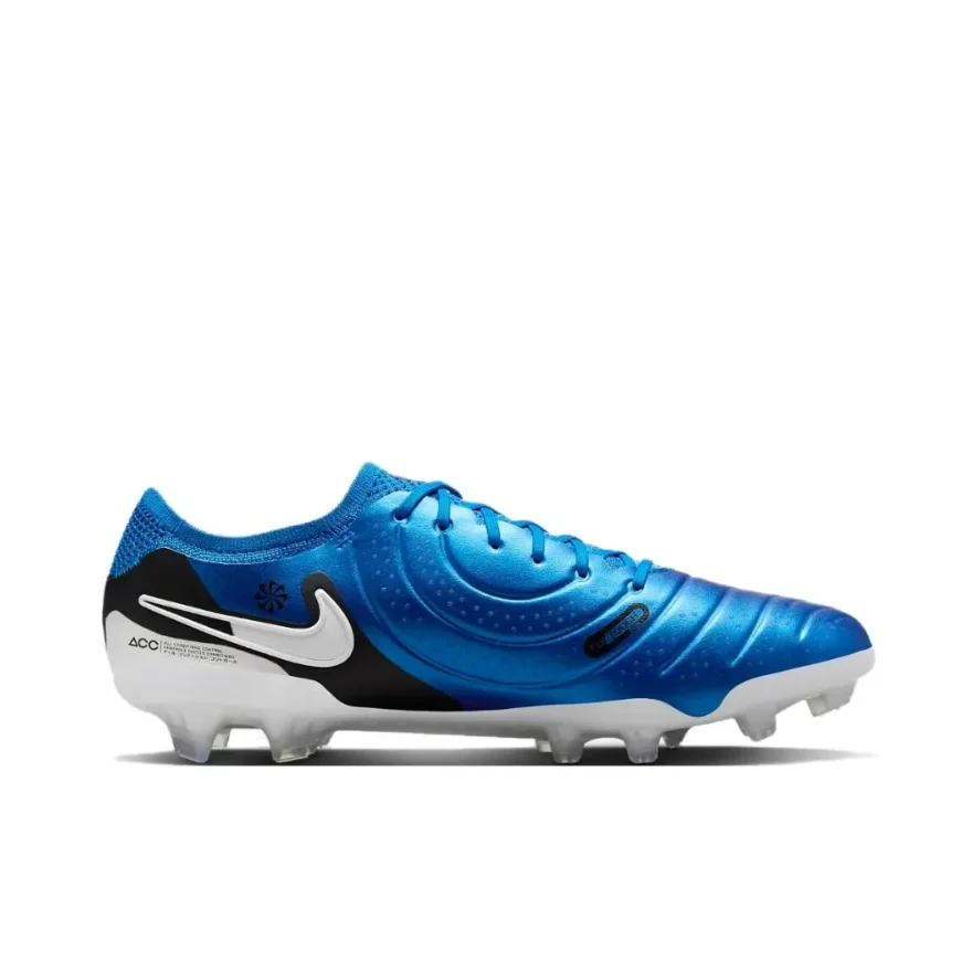 NIKE Tiempo Legend 10 Elite FG Low-Top Men football boots winter Cushioning rebound Soccer shoes Light and flexible sneaker blue