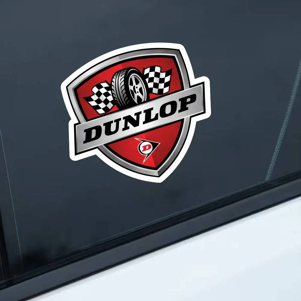 

For Dunlop Waterproof Stickers For Decorating Car Windows Motorcycles And Computers.