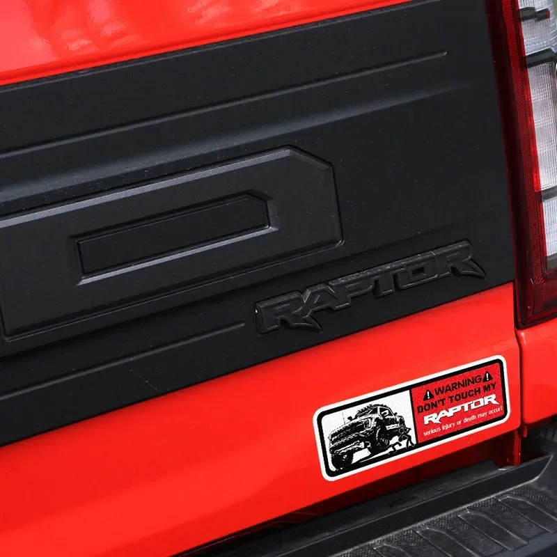 Car Styling Vinyl Stickers for Warning Do Not Touch My Raptor Silhouette Sticker Applique Motocross Auto Window Body Decals