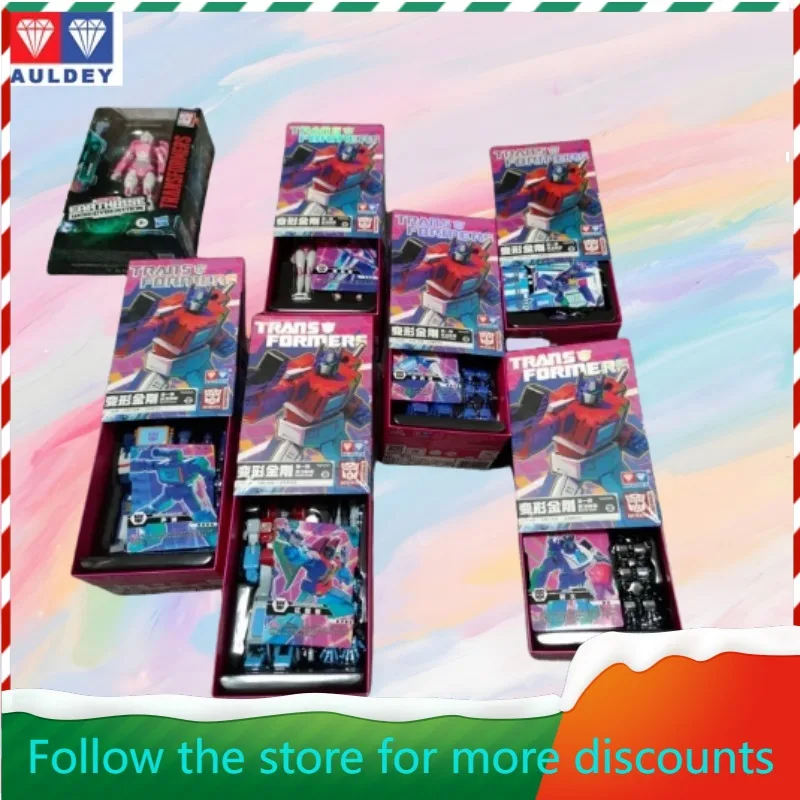 

In stock Original Auldey Transformers AAE Series ActionFigures Optimus Prime Starscream Soundwave JazzArcee Kickback Cliffjumper