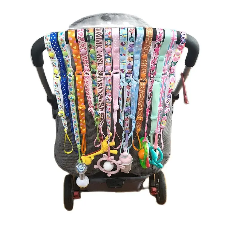 

Baby Stroller Anti-Drop Chain Toys Fixed Bind Belt Hanger Anti-lost Chain for Teether Hanging Strap Trolley Stroller Accessory