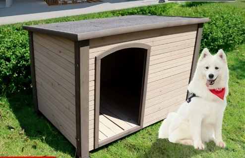 The product can be customized. Solid wood dog house outdoor rainproof large dogs are universal in all seasons