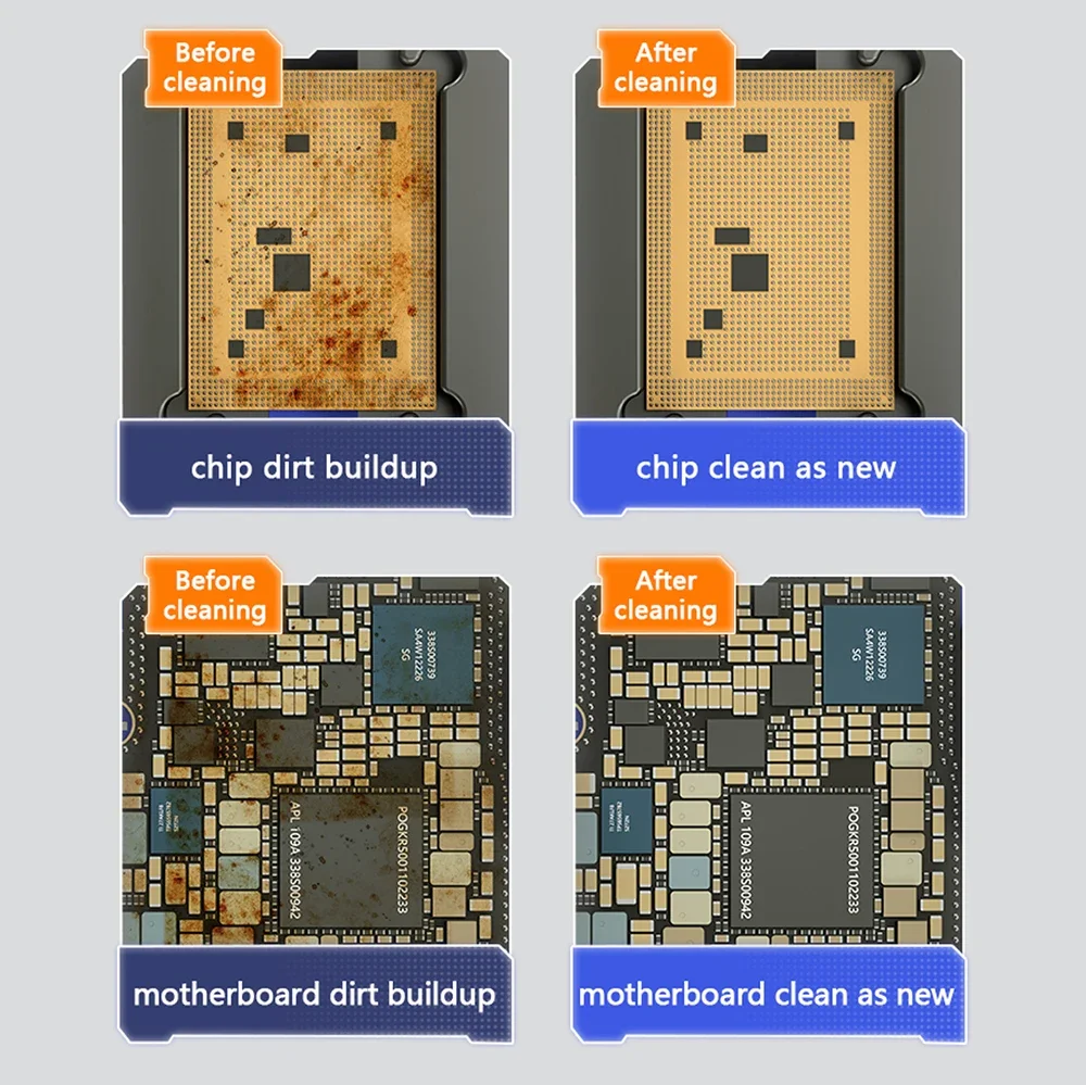 MECHANIC Motherboard Chip Debonding Brush Steel Brush IC Pad Cleaning, Glue Removal Tin Removal, Polishing Brush Tools