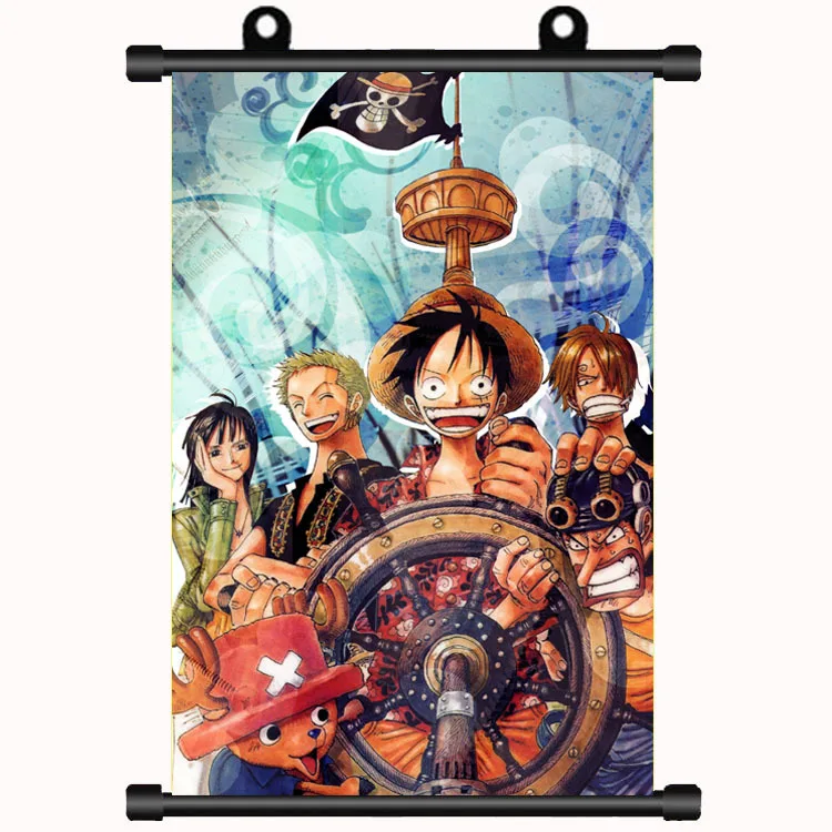Art mural sur toile sans cadre avec personnages de One Piece, affiche d'anime HD pour décoration de la maison et cadeau