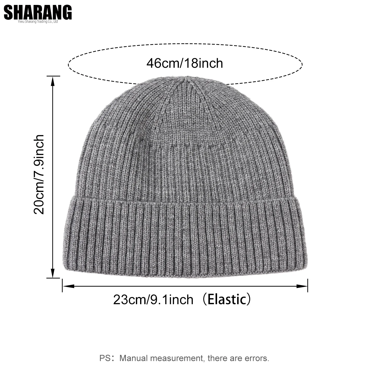 Super Large Size Blended Knitted Hats Men And Women Keep Warm Winter Beanies Piled Thickened Toand Large Size Cold Skullies Cap