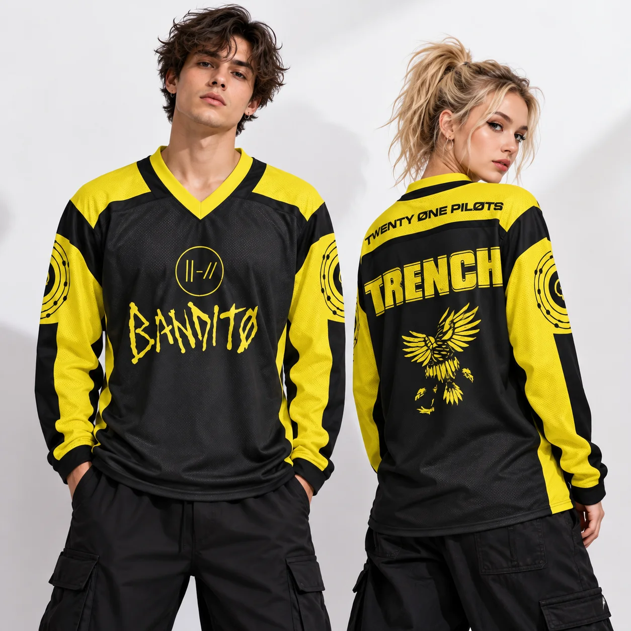 Twenty One Pilots Bandito Trench Rock Band Sports Y2K Music Festival Fans Breathable Casual Street Wear T-shirt Unisex T-shirt