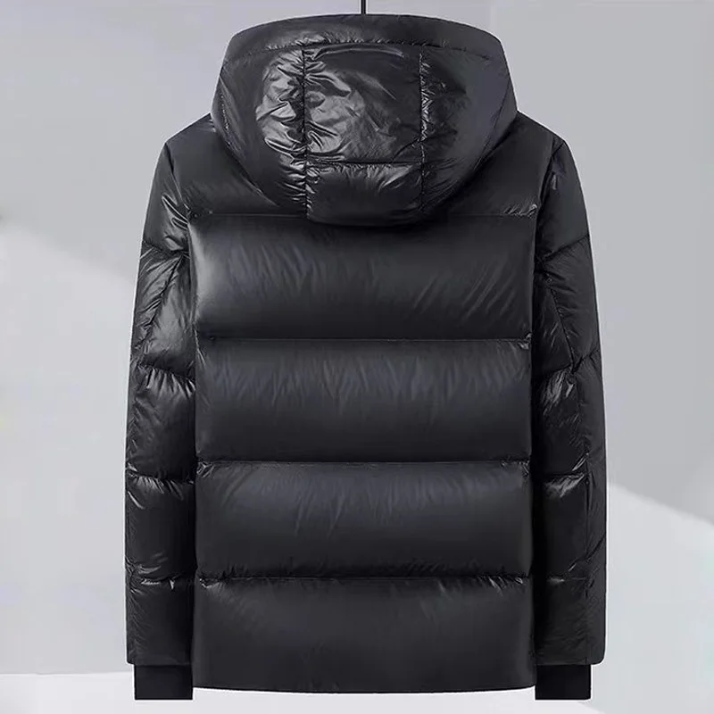 Goose Down Jacket Men Luxury Puffer Jacket Man With Hood Short Puffer Coat Women High Quality Down Coat Men 2023 Winter New