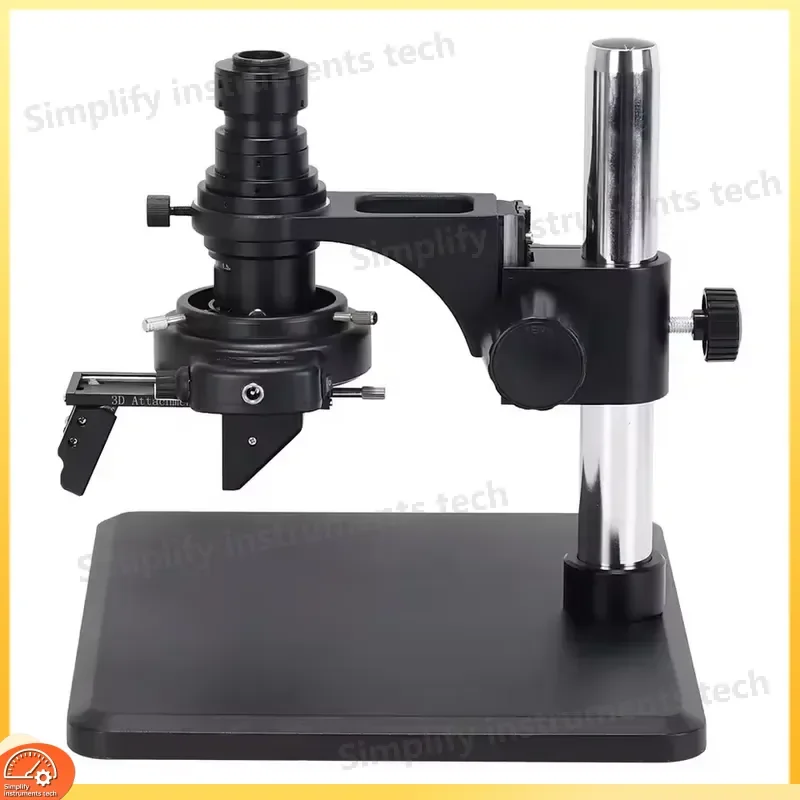 0.7X-5X Adjustable Continuous Zoom Digital Microscope with HDMI VGA USB Output for Industrial Inspection 3D 2D FHD Microscopy
