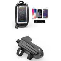 A99I-Waterproof Bicycle Bag With Touch Screen Sun Visor Top Front Tube Frame Mountain Road Bike Bag With Sun Visor Bike Accessor