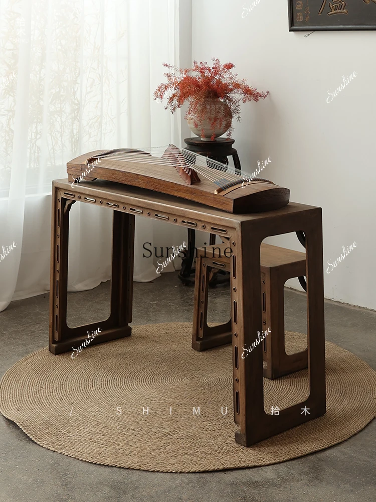 Solid wood Chinese calligraphy table painting case writing desk antique old objects   FT