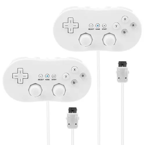 Mando clásico con cable para Nintendo Wii/Wii U remoto