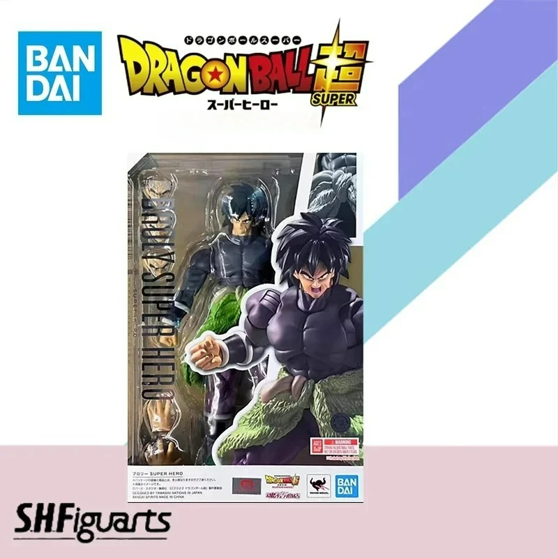 

Bandai Original S.H.Figuarts SHF Dragon Ball Super HERO BROLY SUPER HERO Аниме Фигурка Готовая модель Комплект игрушек в подарок