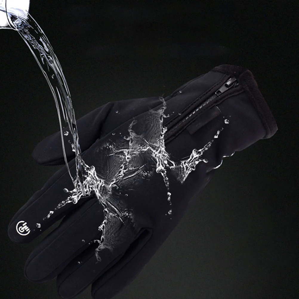 

Windproof Cycling Fleece Touch Screen Men Bike Waterproof Durable Non Slip Skiing Windproof Gloves Winter Gloves