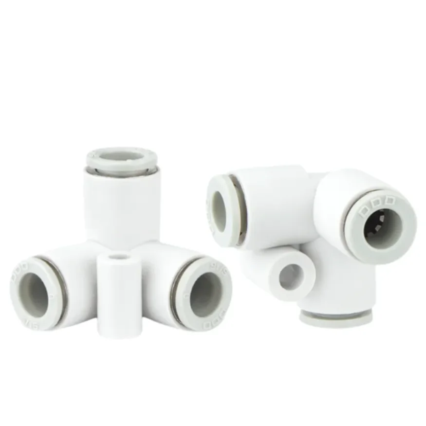 Pneumatic air pipe quick plug connector KQ2D04/06/08/10/12-00 Special-shaped three-way vertical double pipe