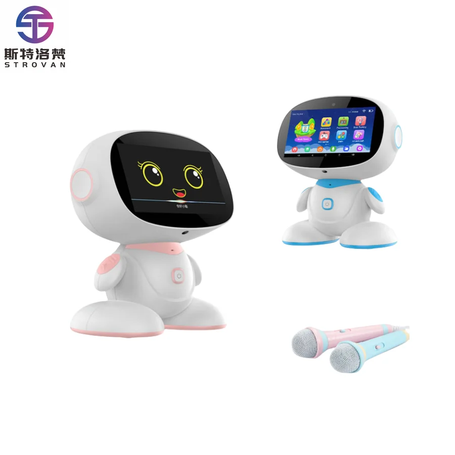 

7 Inch Kids Robot All-in-One Learning Play Companion Device with Microphone for Preschools Tutoring Centers