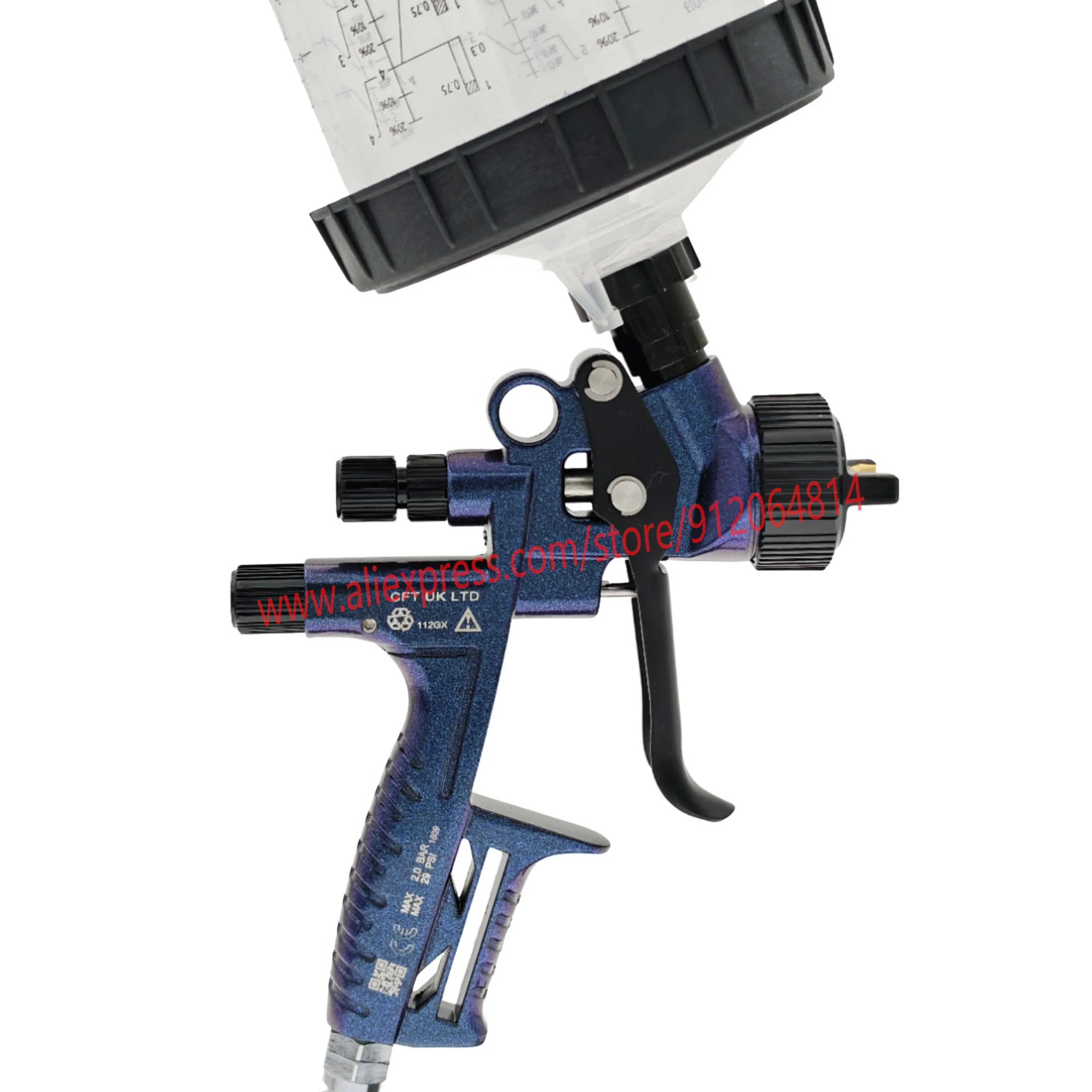 2025 HVLP الطلاء بندقية رذاذ 1.3/1.4 مللي متر/1.7 مللي متر الهواء الطلاء رذاذ البنادق البخاخة لطلاء سيارة ايروغراف إصلاح بندقية رذاذ خلط كوب