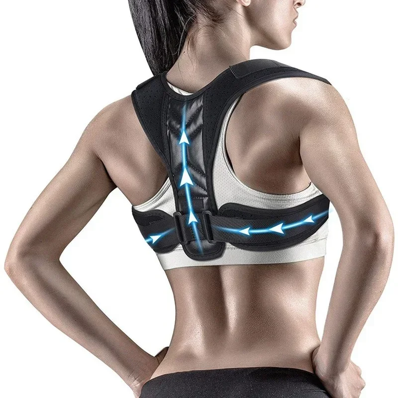 New Back Shoulder Posture Corrector Adjustable Belt Clavicle Spine Support Reshape Your Body Home Office Sports Upper Neck Brace