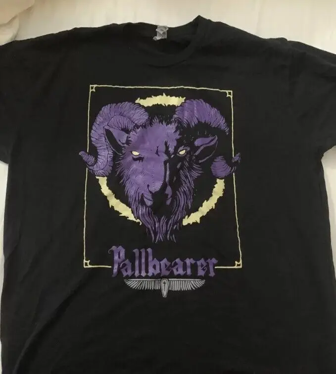 Reprinted Pallbearer Ram Shirt Rock Band Brand New Black Te7771