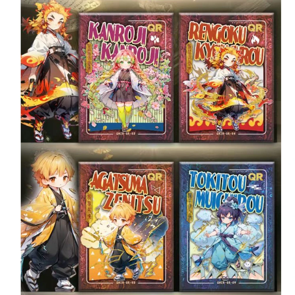 Najnowsza karta do zbierania pogromczyków demonów TCG pudełko akumulator wspomagający Anime Kamado Nezuko rzadkie przewijak zabawka na prezent