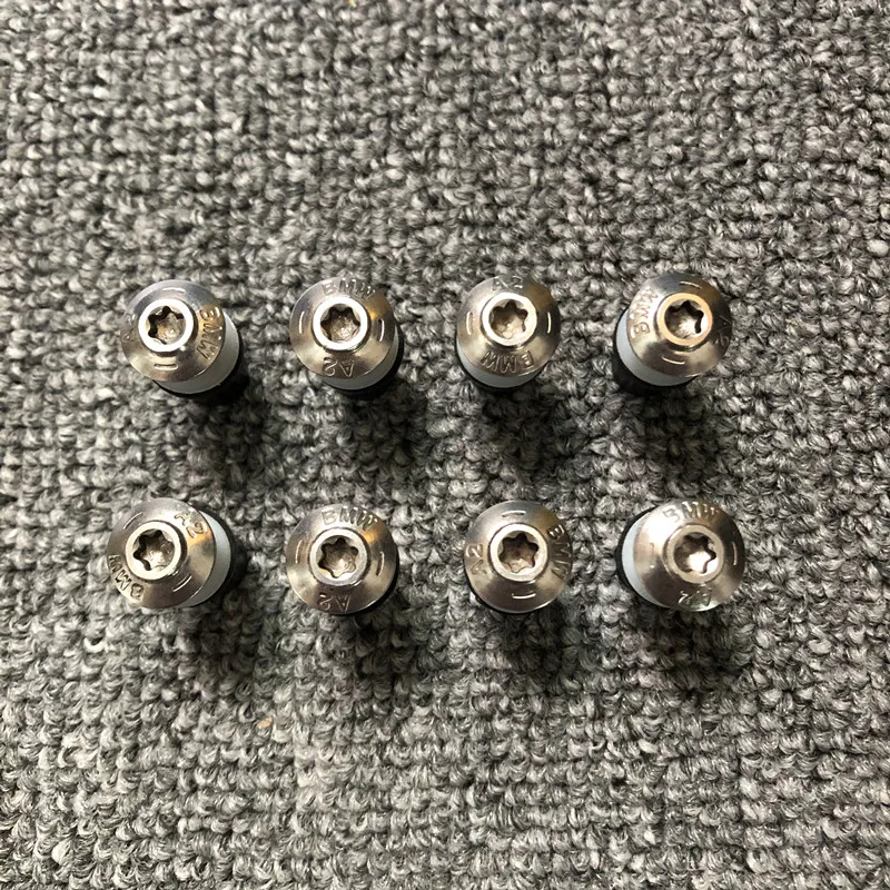 

8x Front windshield stainless steel A2 screw nut For BMW S1000RR HP4 2009 2010 2011 2012 2013 2014