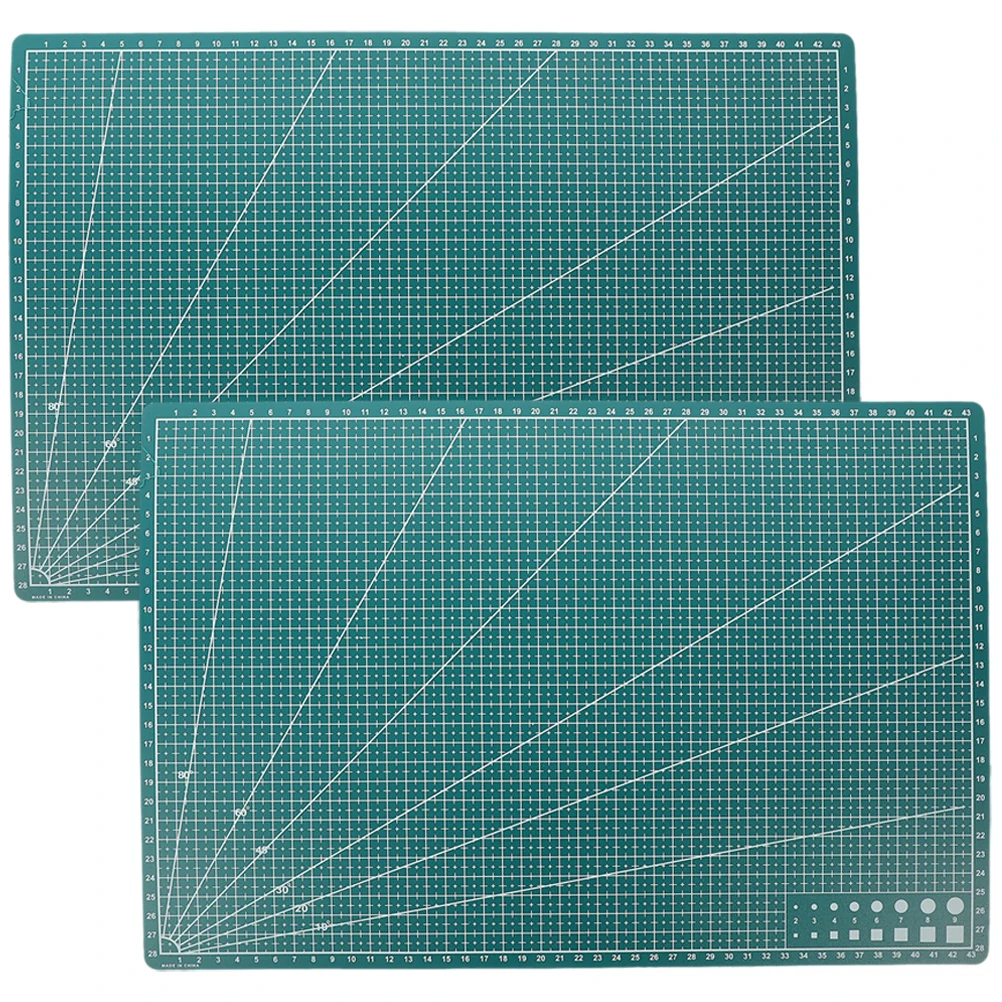 2 قطعة قطع حصيرة النقش الفن حصيرة DIY بها بنفسك صياغة الوسادة شقة عدم الانزلاق لوح تقطيع البلاستيك ل Quilters Crafters الهواة