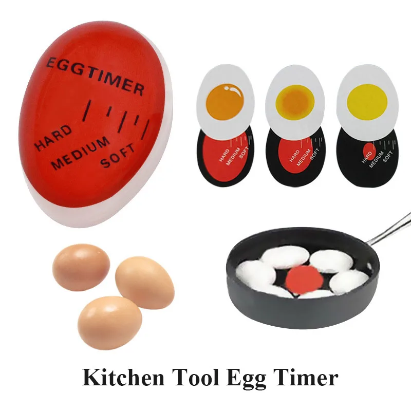 1Pc Egg Timer Eco Friendly Cooking Changing Yummy Soft Hard Eggs Boiled Tool Kitchen Gadgets