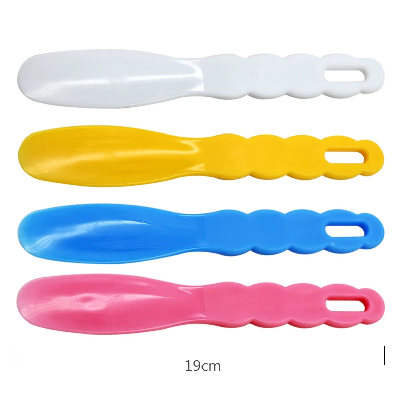 1pc Dental plastic scraper, disposable oral care personal product mixing tool, plastic gypsum mixing scraper, smooth edge