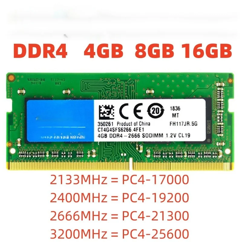 

Оперативная Память DDR4 8 Гб 16 Гб DDR4 2133 МГц 2400 МГц 2666 МГц PC4 17000 19200 21300 для ноутбука Sodimm Память Ddr4 ОЗУ 50 шт.