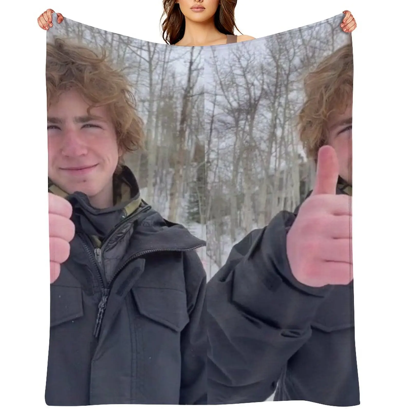 

Percy Jackson walker scobell Throw Blanket Single Blankets For Bed Soft Beds Extra Large Throw Blankets