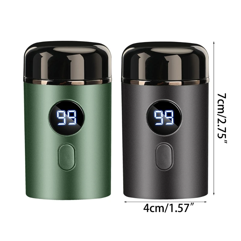 Maquinillas afeitar electrónicas lavables M2EE, Mini Afeitadora eléctrica viaje para hombres, afeitadora inalámbrica