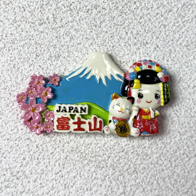 

Japan's Mount Fuji World Travel Souvenirs, 3D Magnetic Refrigerator Stickers, Kitchen and Home Decorations