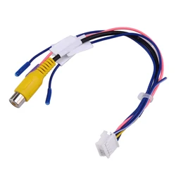 10 Pin Universal Car RCA Rear View Backup Camera Cable Adapter Wiring Connector