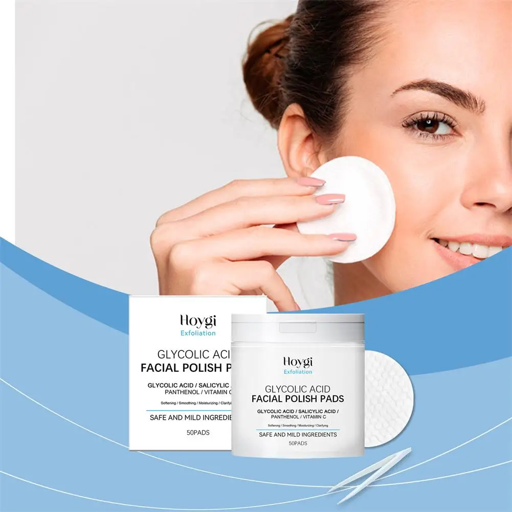 

Glycolic Acid Exfoliating Pads Gently Remove Dead Skin Cells Ffectively Improve Uneven Skin Tone and Dullness for All Skin