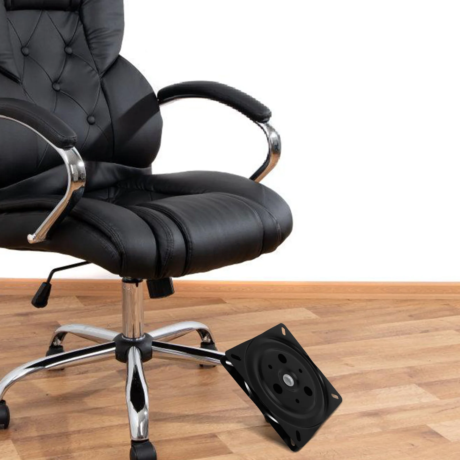 

2Pcs Turntable Base Heavy Duty Swivel Bearing Sturdy Metal Plate Replacement Chair Stool Furniture Seat Rotating Mechanism