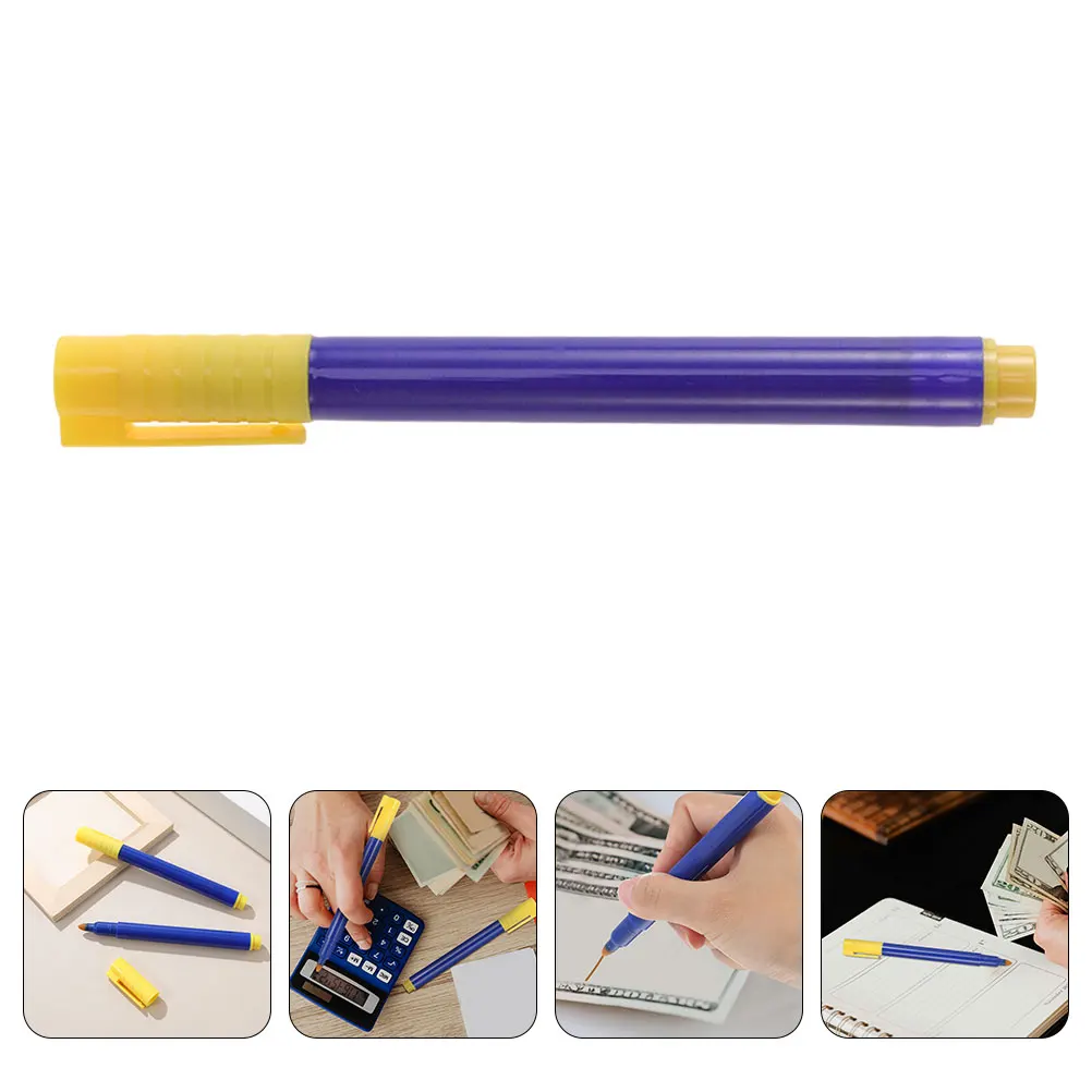 

5Pcs Durable Cash Marker: Water-Based Counterfeit Detection Pen For Clear Currency Verification - Essential For Banks And Travel