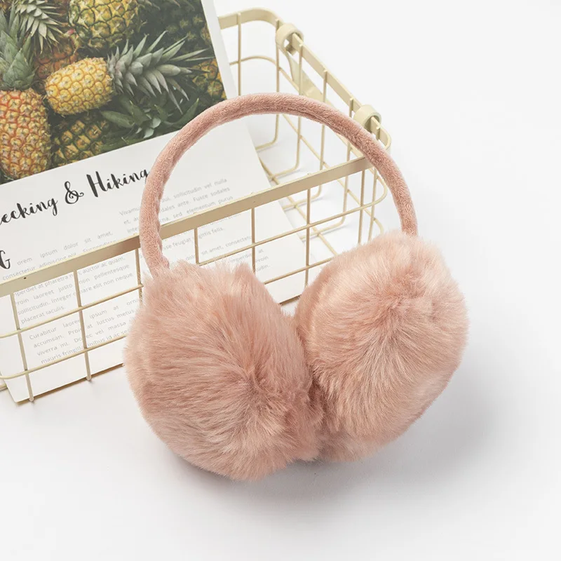 Winter Warm Earmuffs Cute Plush Fur Headphones Fashion Unisex Ear Warmer Solid Color Girls Headband Ear Muff Ear Cover