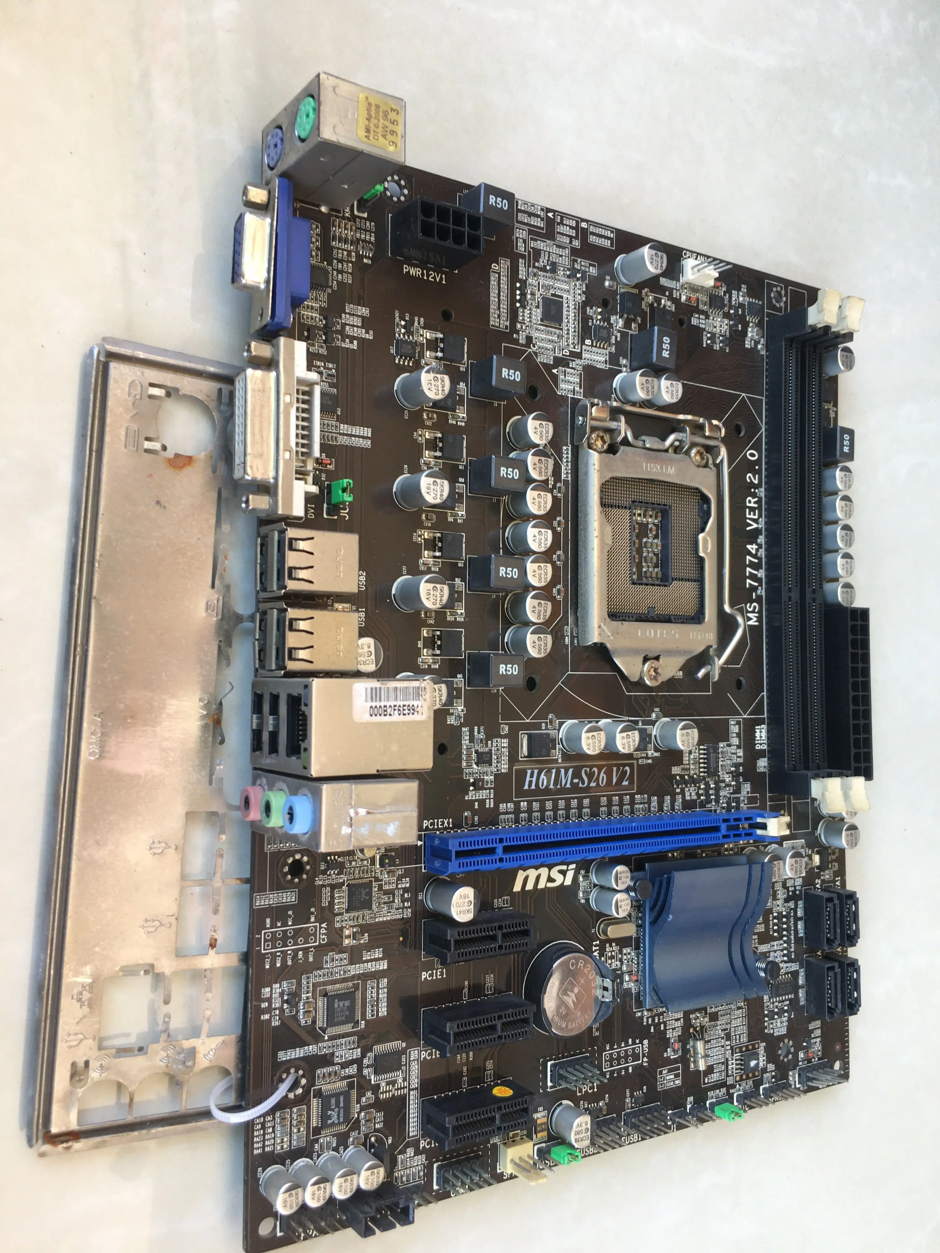 For MSI H61M-S26 V2 V6 Main Board H61 MS-7774 VER 6.01155