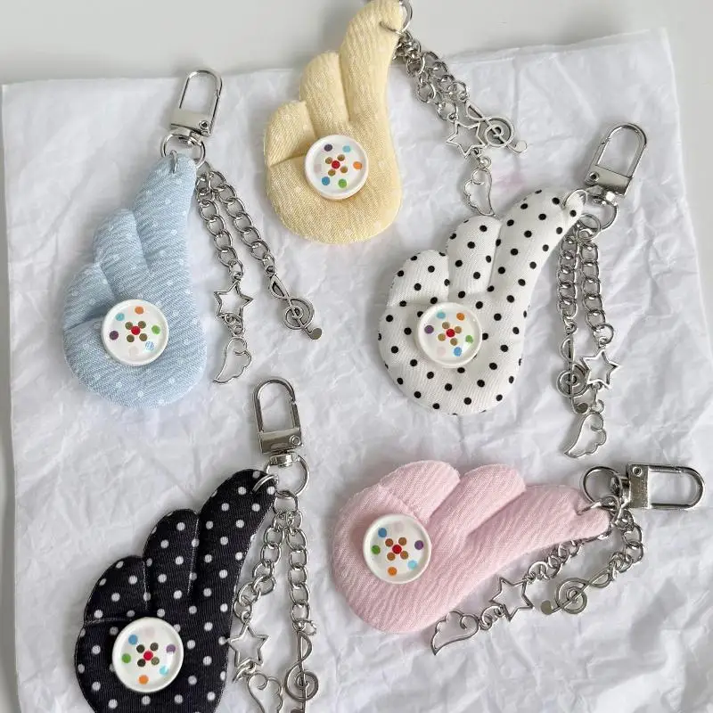 Wolkenförmiger Weicher Stoff-Schlüsselanhänger mit Stern- und Musiknoten-Dekor in Verschiedenen Farben, Modisches Schlüssel-Accessoire für Partys – Detail 10