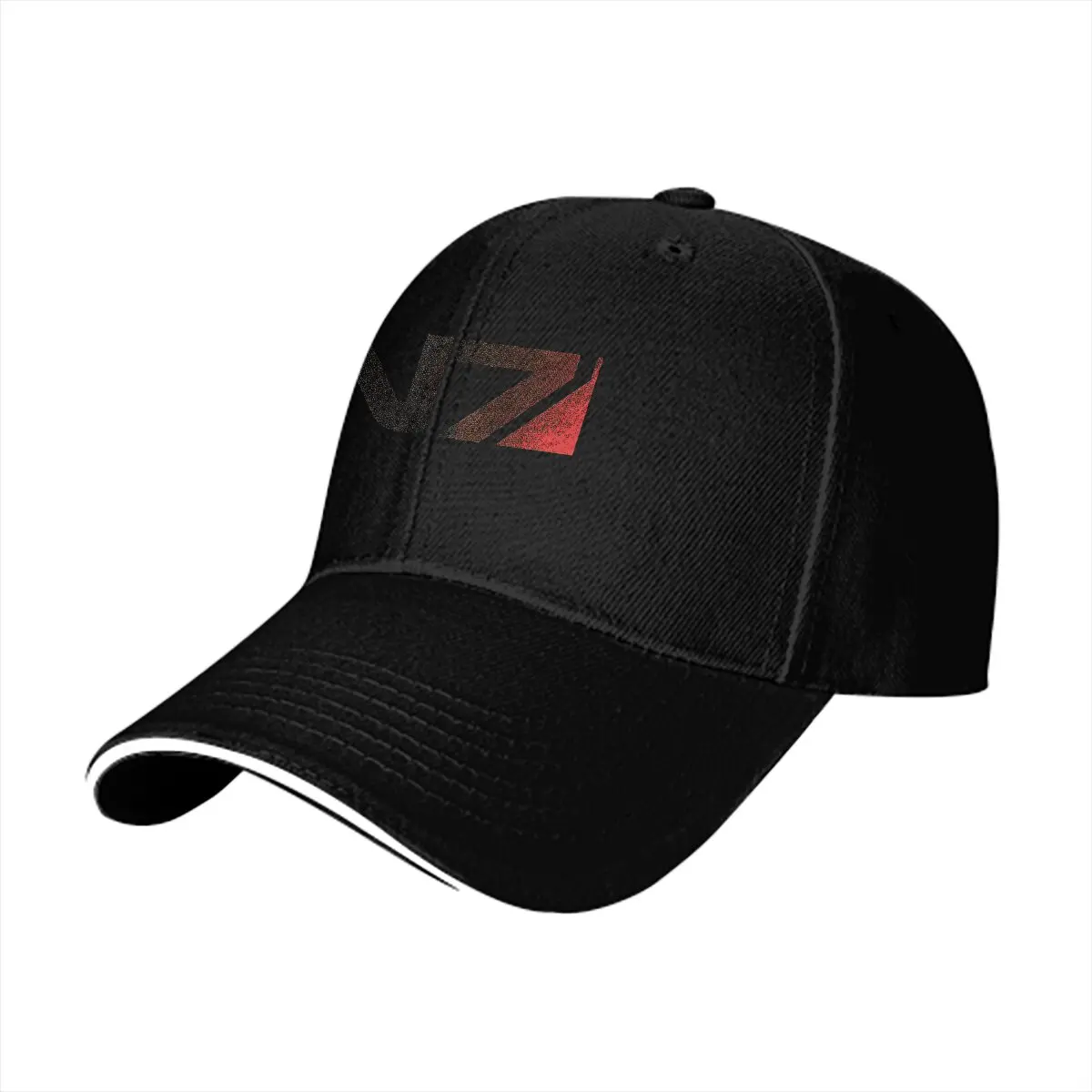 N7 Distressed Logo Baseball Caps Peaked Cap Mass Effect Game Sun Shade Hats for Men Women