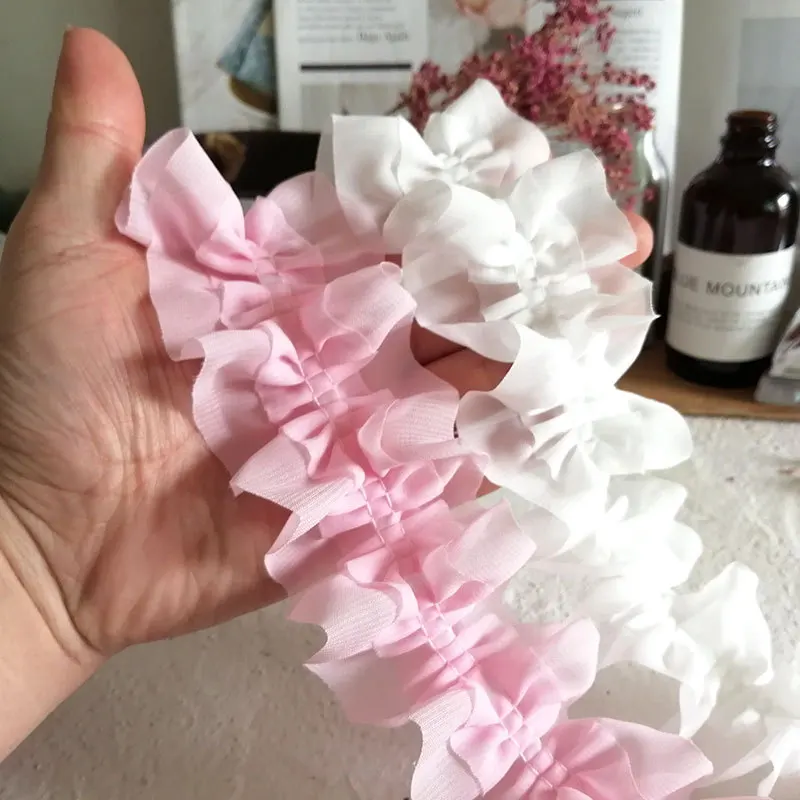 5x100 см Кукольное платье, свадебная одежда, кружевная ткань, вышитая оборка, отделка «сделай сам», платье, одежда, воротник, швейное украшение